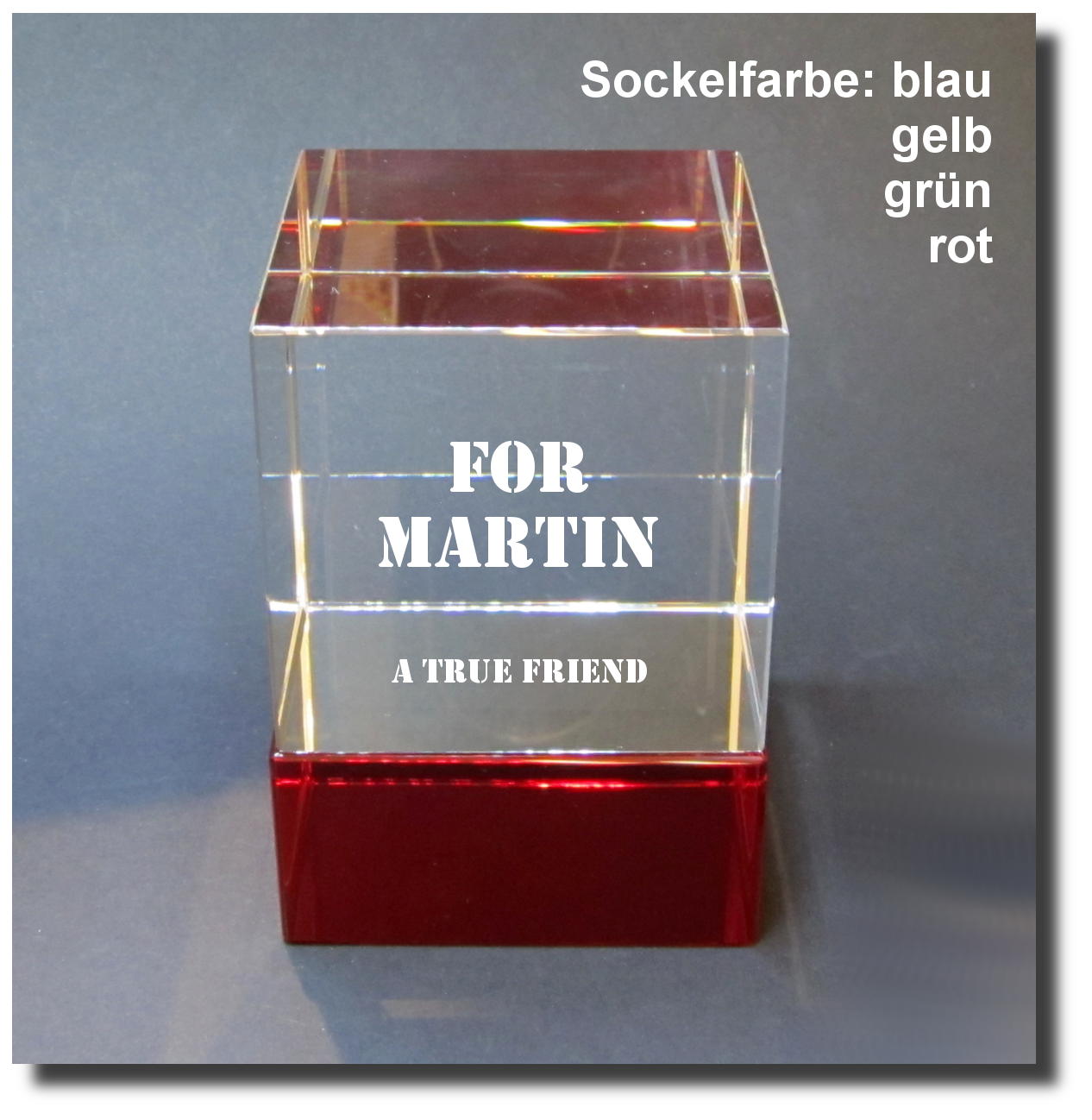 3D-Glasw�rfel-farbig