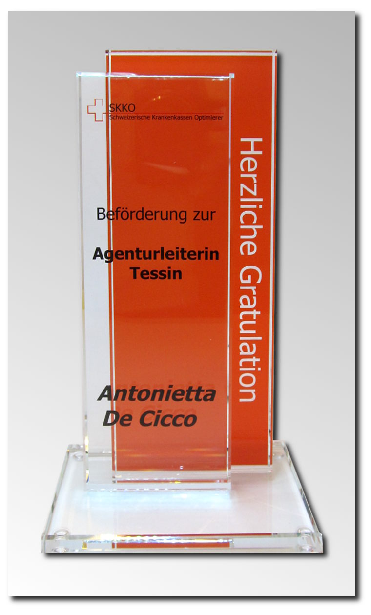 beide Glasteile mit hochwertigem UV-Druck beide Glasteile mit hochwertigem UV-Druck