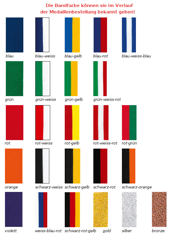 Bandfarben Bandfarben