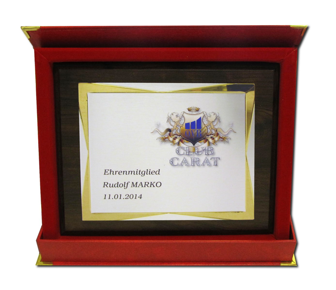 Glaspokale mit Gravur, Glastroph&auml;en, Glasawards, 3D Foto Glasgravur, Pokale:  Ehrentafel-Ravenna-silber