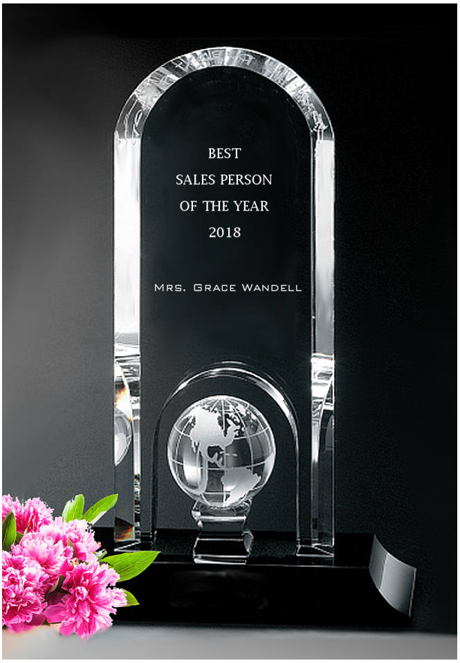 Glaspokale mit Gravur, Glastroph&auml;en, Glasawards, 3D Foto Glasgravur, Pokale:  Glastroph�e China