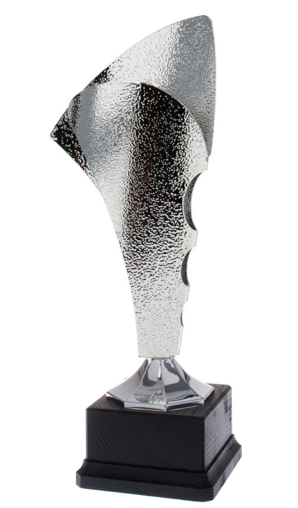 Glaspokale mit Gravur, Glastroph&auml;en, Glasawards, 3D Foto Glasgravur, Pokale:  moderner Pokal - Wing