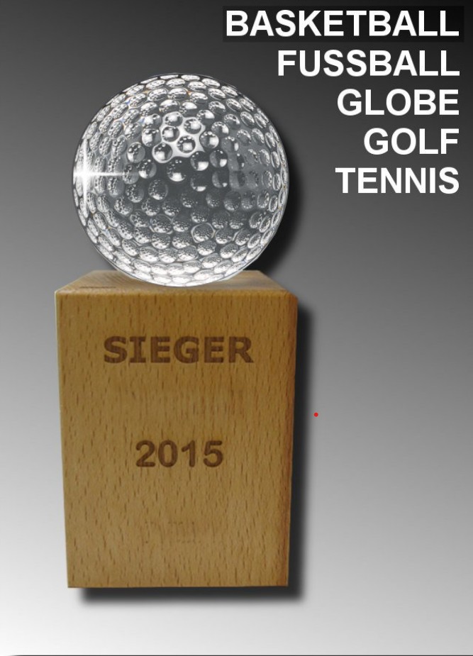 Holz-Glastroph�e Mogul-Sport