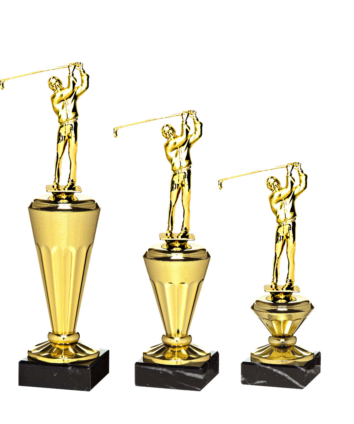 Glaspokale mit Gravur, Glastroph&auml;en, Glasawards, 3D Foto Glasgravur, Pokale:  Golftroph�e SP.32