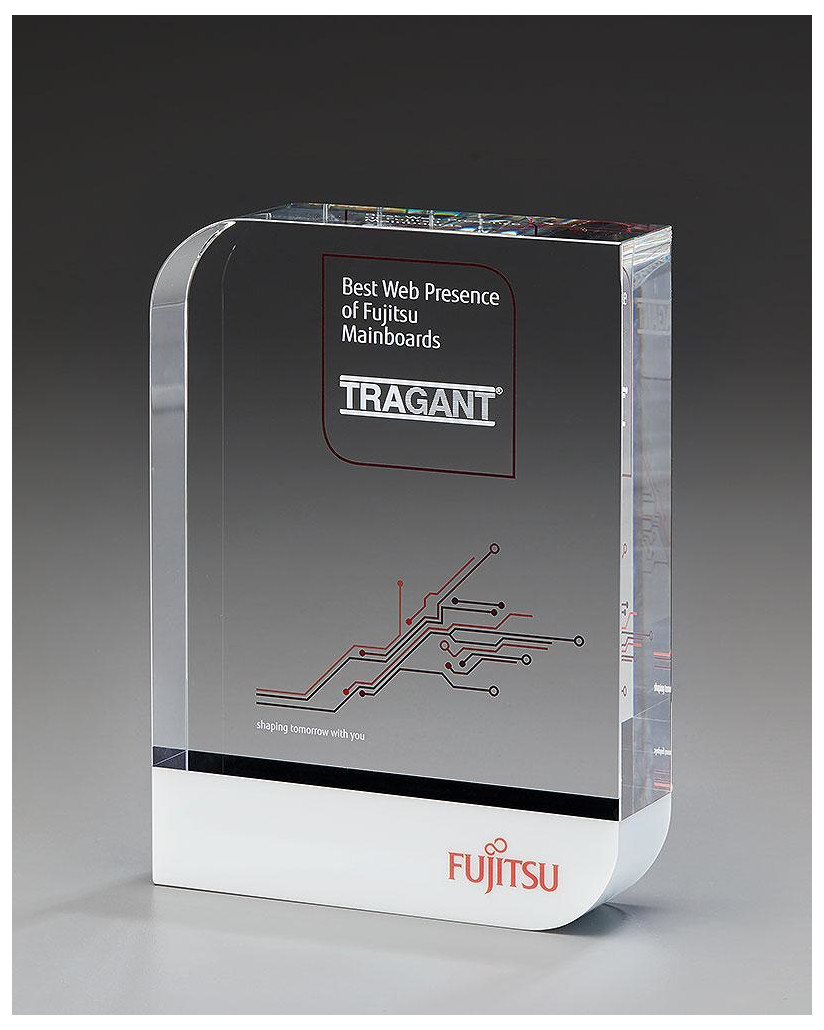 Glaspokale mit Gravur, Glastroph&auml;en, Glasawards, 3D Foto Glasgravur, Pokale:  Glasaward Certification