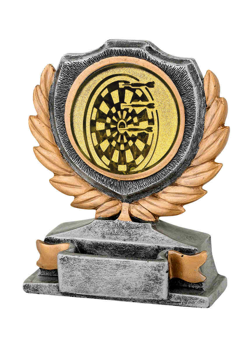 Glaspokale mit Gravur, Glastroph&auml;en, Glasawards, 3D Foto Glasgravur, Pokale:  Darttroph�e SP.25