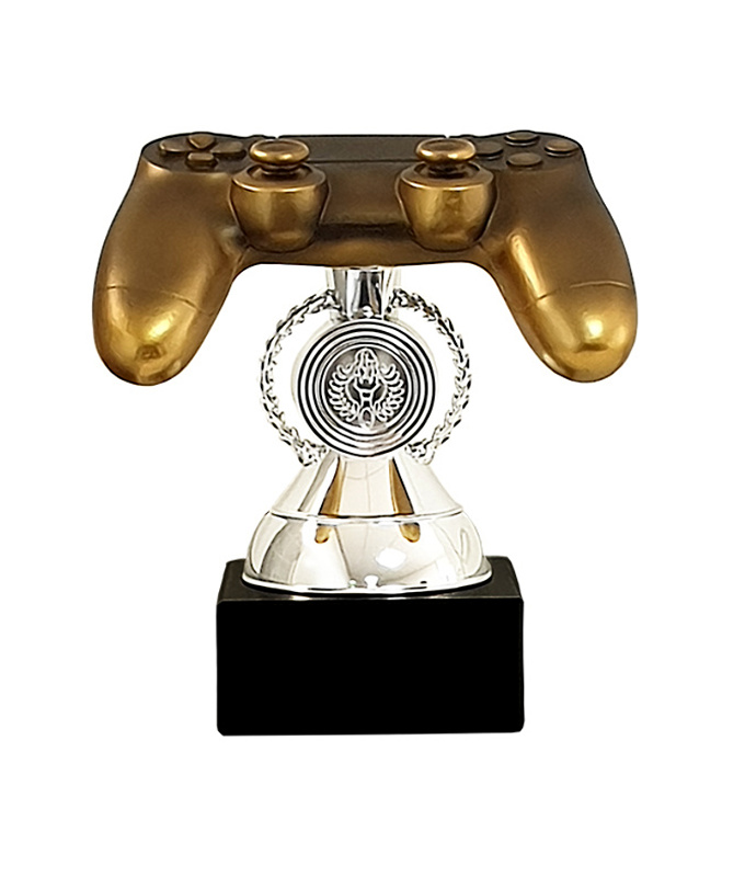 Glaspokale mit Gravur, Glastroph&auml;en, Glasawards, 3D Foto Glasgravur, Pokale:  Troph�e Gaming 2