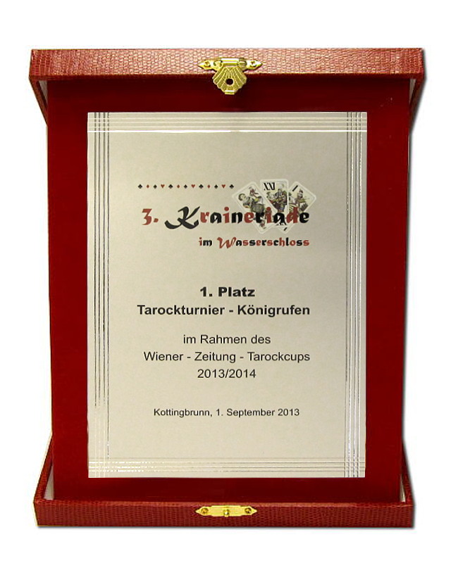 Glaspokale mit Gravur, Glastroph&auml;en, Glasawards, 3D Foto Glasgravur, Pokale:  Ehrentafel-Milano-silber-hoch