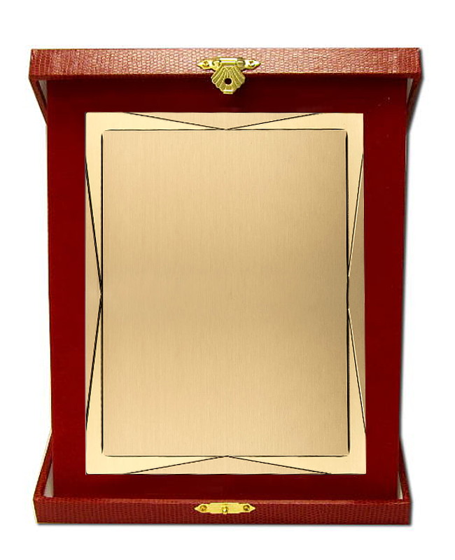 Glaspokale mit Gravur, Glastroph&auml;en, Glasawards, 3D Foto Glasgravur, Pokale:  Ehrentafel-Ravenna-gold-hoch