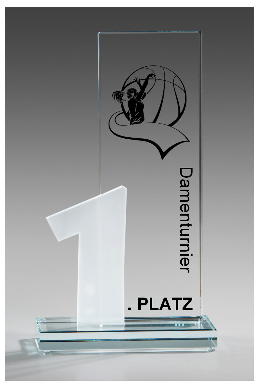 Glaspokale mit Gravur, Glastroph&auml;en, Glasawards, 3D Foto Glasgravur, Pokale:  Glaspokal Sieger-Award
