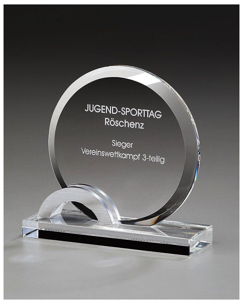 Glaspokale mit Gravur, Glastroph&auml;en, Glasawards, 3D Foto Glasgravur, Pokale:  Glaspokal Landscape-Award