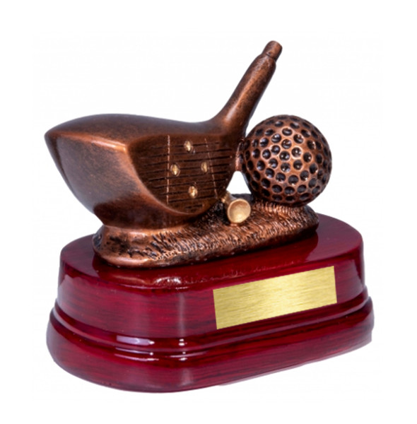 Glaspokale mit Gravur, Glastroph&auml;en, Glasawards, 3D Foto Glasgravur, Pokale:  Golftroph�e G.18-Driver