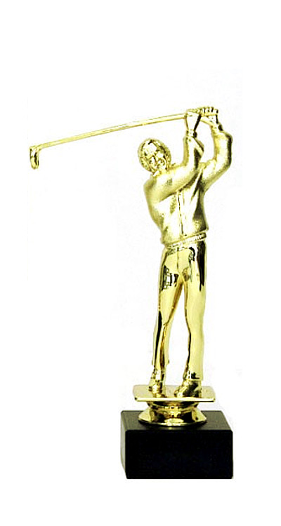 Glaspokale mit Gravur, Glastroph&auml;en, Glasawards, 3D Foto Glasgravur, Pokale:  Golftroph�e  G.20