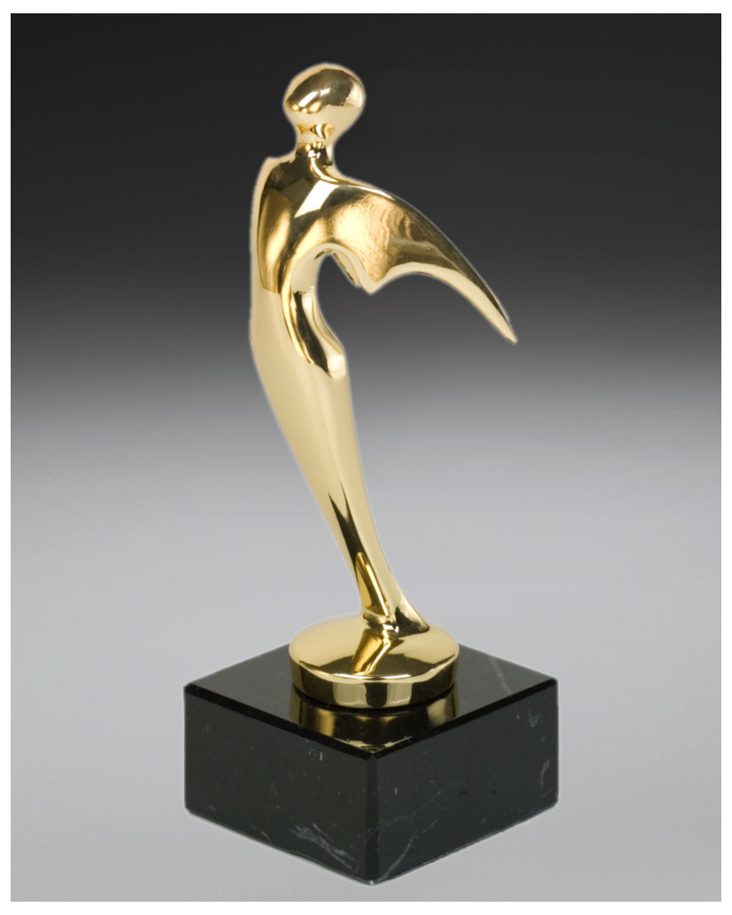 Glaspokale mit Gravur, Glastroph&auml;en, Glasawards, 3D Foto Glasgravur, Pokale:  Metallaward Ikarus