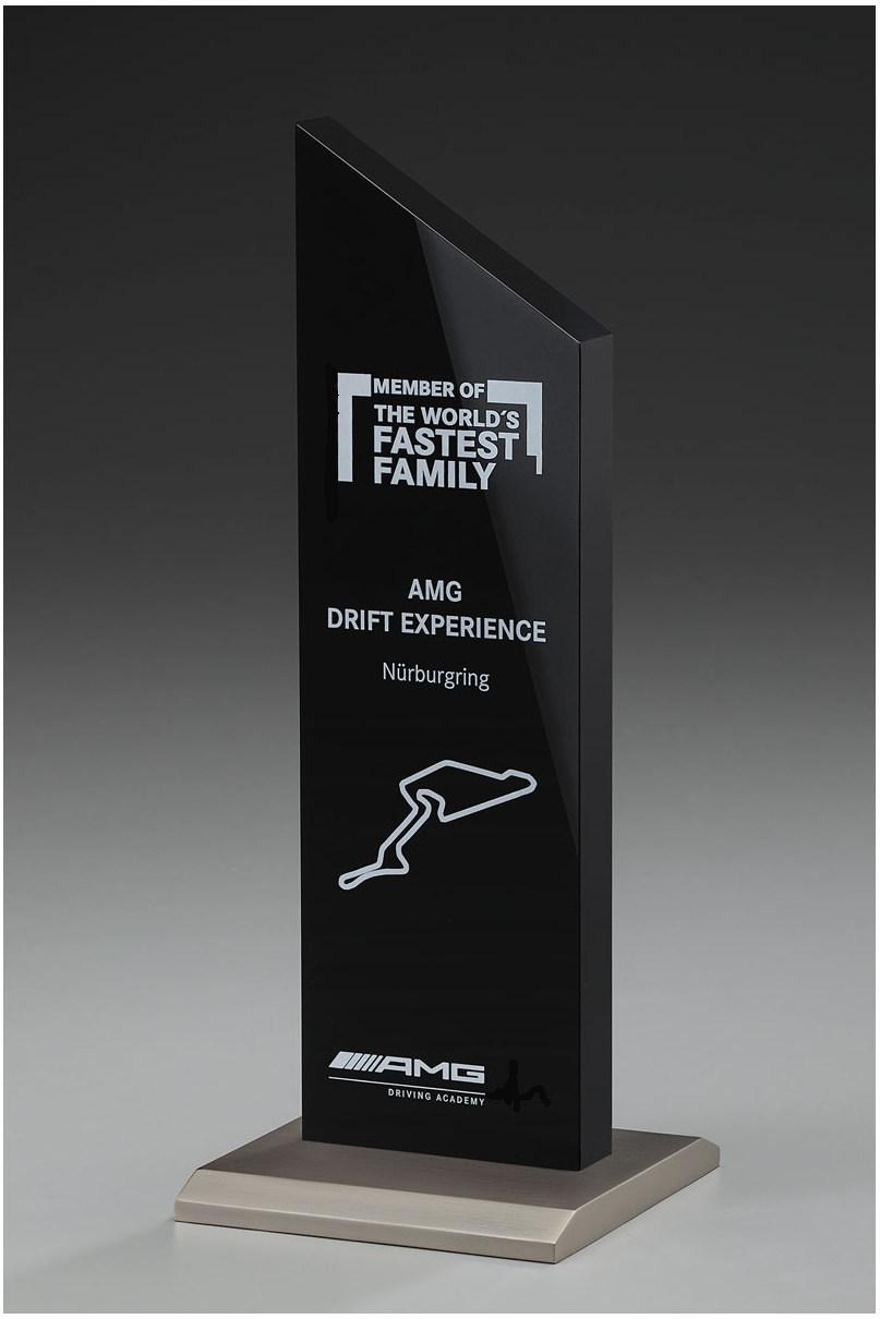 Glaspokale mit Gravur, Glastroph&auml;en, Glasawards, 3D Foto Glasgravur, Pokale:  Acrylglaspokal Monument