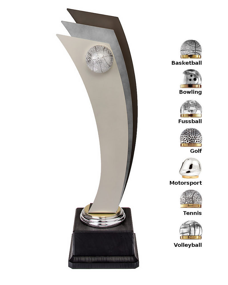 Glaspokale mit Gravur, Glastroph&auml;en, Glasawards, 3D Foto Glasgravur, Pokale:  Sportpokal - Iris