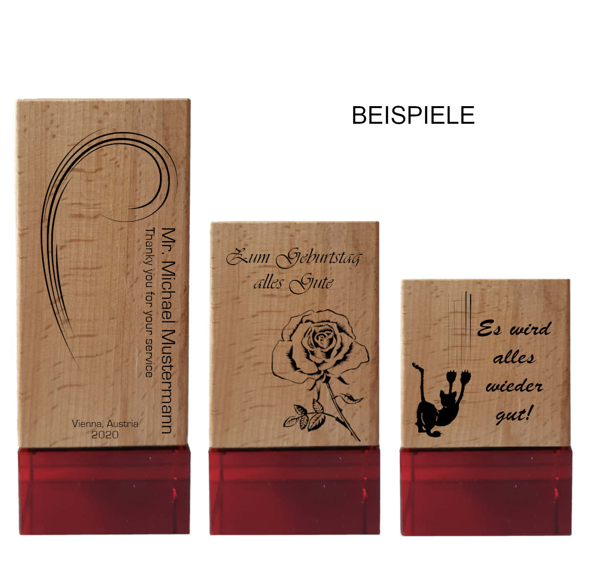 Glaspokale mit Gravur, Glastroph&auml;en, Glasawards, 3D Foto Glasgravur, Pokale:  Holztroph�e Salsa