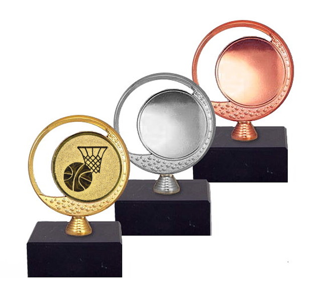 Glaspokale mit Gravur, Glastroph&auml;en, Glasawards, 3D Foto Glasgravur, Pokale:  Emblemhalter SP.13-Basketball